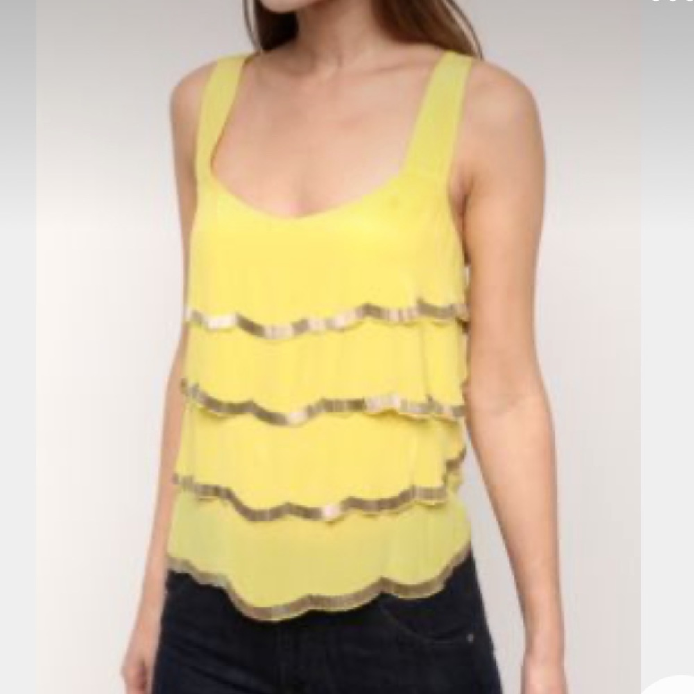 UO Kimchi Blue Beaded Tiered Top